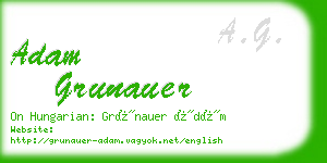adam grunauer business card